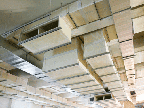An example of a smoke extraction ductwork system by Promat