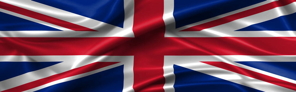 O imagine a unui steag britanic ce flutură