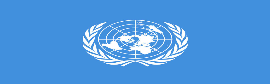 знаме на Организацията на обединените нации