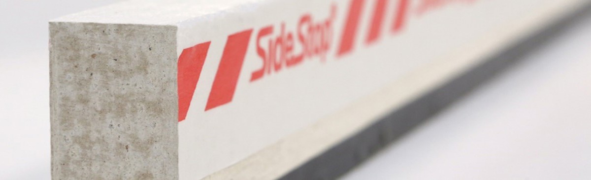 Sidestop’s brandwerende kantlatten, ondersteund door PROMATECT-H platen bieden optimale brandbescherming