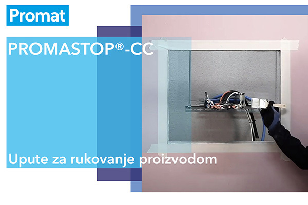 Snimka zaslona videozapisa za rukovanje proizvodom PROMASTOP®-CC.