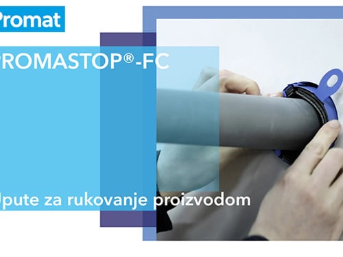 Snimka zaslona videozapisa za rukovanje proizvodom PROMASTOP®-FC (FC3/FC6).