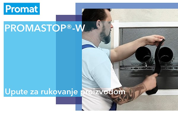 Snimka zaslona videozapisa za rukovanje proizvodom PROMASTOP®-W.