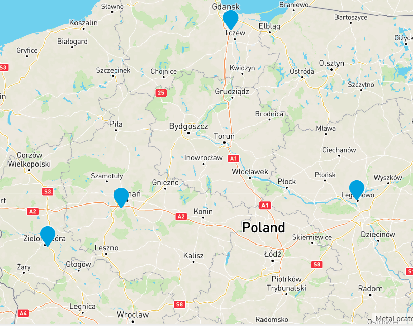 Mapa dystrybutorów Promat