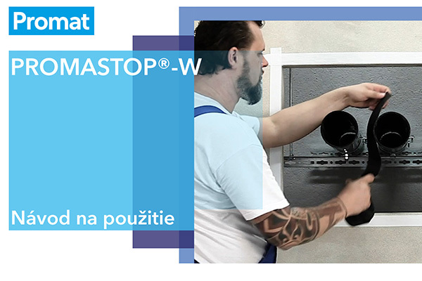 Návod na použitie Promastop-W. Muž aplikuje Promastop-W na potrubie