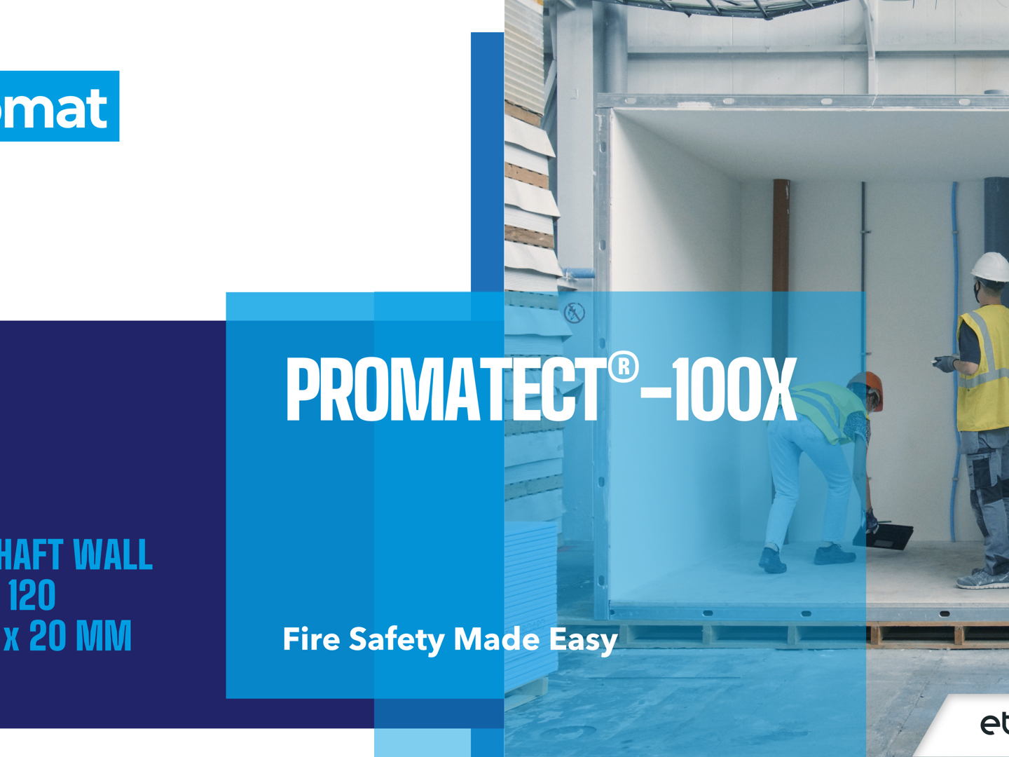 Install a shaft wall with PROMATECT-100X