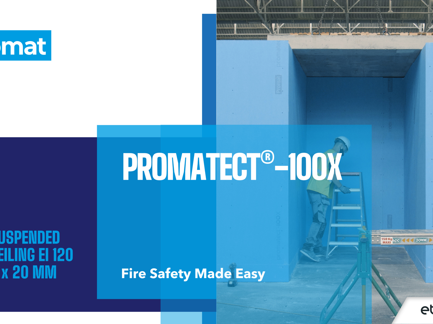 Install a ceiling with PROMATECT-100X